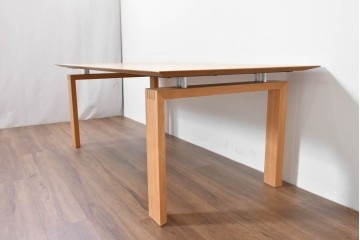 中古　美品　CONDE HOUSE(カンディハウス)　CANYON(キャニオン)シリーズ　ナラ材　天然木の表情が引き立つダイニングテーブル　定価約45万円　(R-086284)