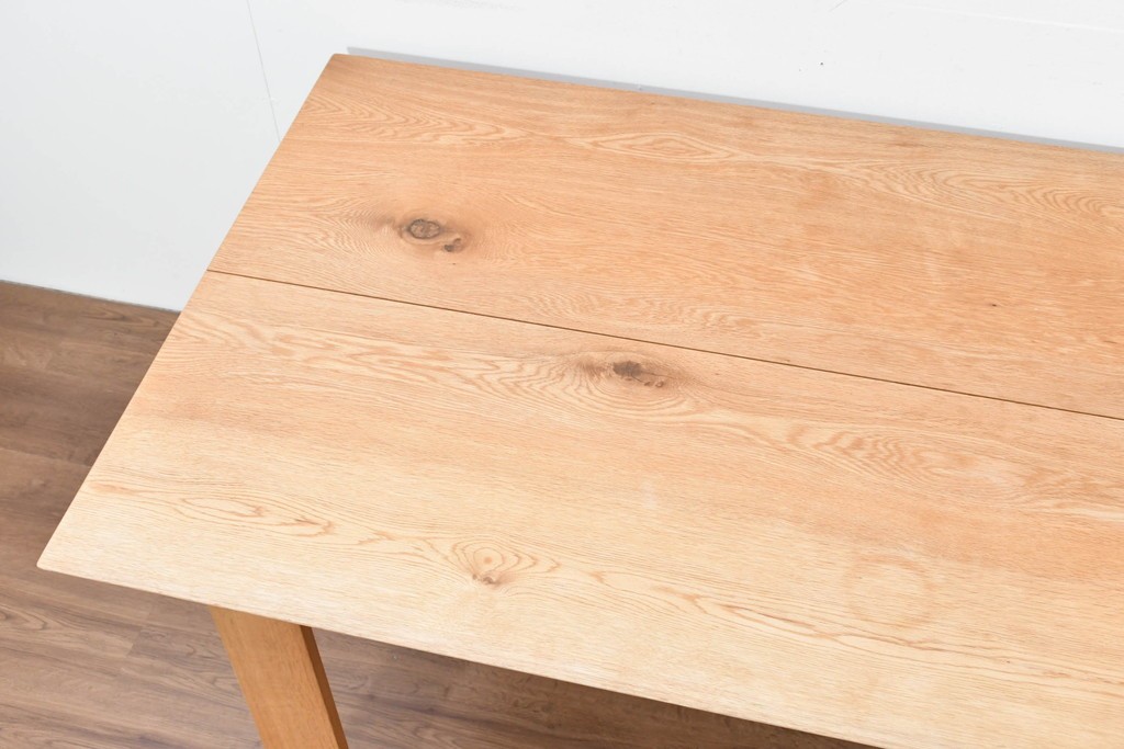中古　美品　CONDE HOUSE(カンディハウス)　CANYON(キャニオン)シリーズ　ナラ材　天然木の表情が引き立つダイニングテーブル　定価約45万円　(R-086284)