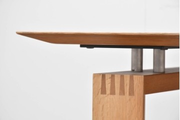 中古　美品　CONDE HOUSE(カンディハウス)　CANYON(キャニオン)シリーズ　ナラ材　天然木の表情が引き立つダイニングテーブル　定価約45万円　(R-086284)