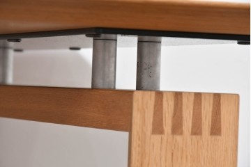 中古　美品　CONDE HOUSE(カンディハウス)　CANYON(キャニオン)シリーズ　ナラ材　天然木の表情が引き立つダイニングテーブル　定価約45万円　(R-086284)