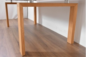 中古　美品　CONDE HOUSE(カンディハウス)　CANYON(キャニオン)シリーズ　ナラ材　天然木の表情が引き立つダイニングテーブル　定価約45万円　(R-086284)