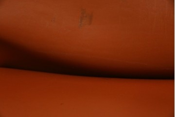 中古　Cassina(カッシーナ)　412 CAB(キャブ)　MARIO BELLINI(マリオ・ベリーニ)　端正なフォルムが魅力のアームレスチェア　現行定価約30万円相当　(R-086286)