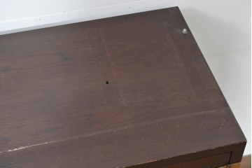 中古　美品　カリモク家具(karimoku)　domani(ドマーニ)　Morganton(モーガントン)　ヒッコリーブラウンにゴールドの金具が映えるキャビネット　(R-086288)