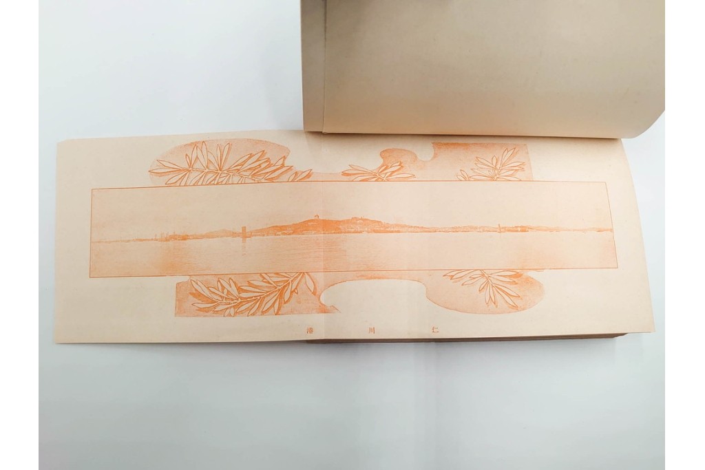 明治38年刊行　朝鮮・韓国　「京釜鉄道案内」　パノラマ写真付き　京城～釜山間の鉄道資料　(R-086291)　