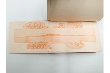 明治38年刊行　朝鮮・韓国　「京釜鉄道案内」　パノラマ写真付き　京城～釜山間の鉄道資料　(R-086291)　