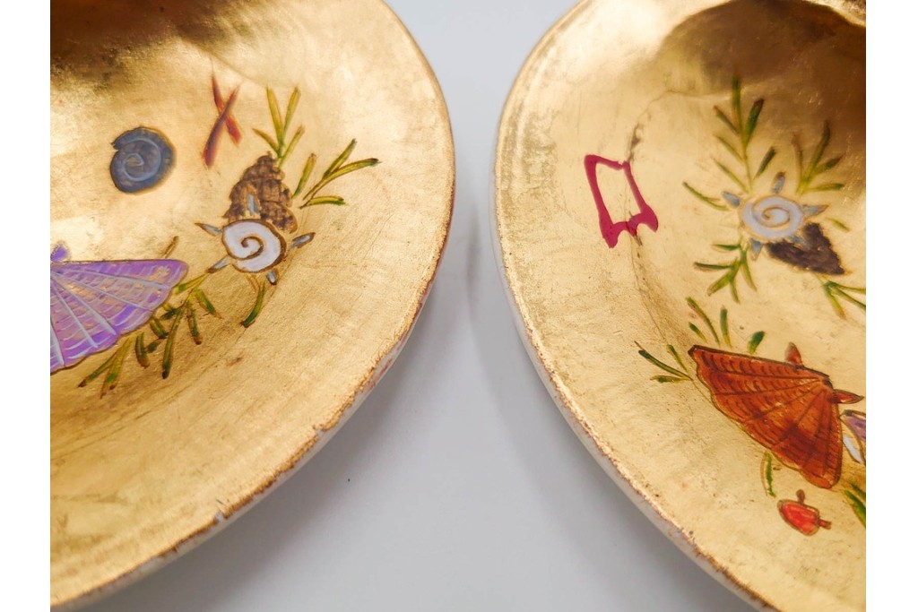 千家十職　塗師 中村宗哲　海松貝絵が美しい蒔絵の蛤香合　共箱付き　(R-086292)