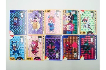 バンダイ　カードダス20　「キャッ党忍伝てやんでえ」　キラカード含む全40種フルコンプ318枚セット　外箱付き　(R-086293)