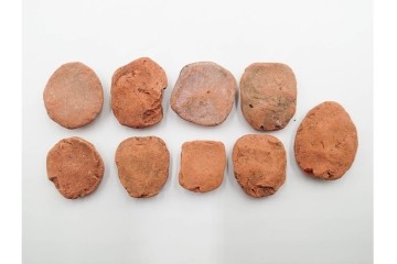 時代物　表情豊かな七福神などの泥面子40点セット　(R-086296)