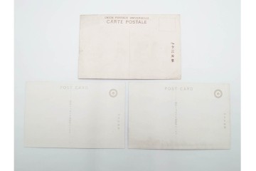 戦前　グリコ・森永・明治チョコレート・ライオン歯磨・カルピス・特別大演習観艦式などの絵葉書19枚セット　(R-086299)