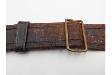 旧日本軍　中国・台湾総督府関連　円形意匠のベルト&バックル　(R-086307)