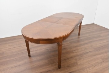 中古　maruni(マルニ木工)　地中海ロイヤルシリーズ(ROYAL)　端正な脚部と柔らかな輪郭が調和するエクステンションテーブル　定価約33万円　(R-086311)