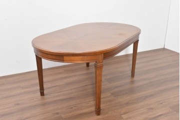 中古　maruni(マルニ木工)　地中海ロイヤルシリーズ(ROYAL)　端正な脚部と柔らかな輪郭が調和するエクステンションテーブル　定価約33万円　(R-086311)