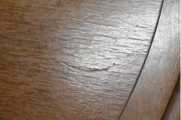 中古　maruni(マルニ木工)　地中海ロイヤルシリーズ(ROYAL)　端正な脚部と柔らかな輪郭が調和するエクステンションテーブル　定価約33万円　(R-086311)