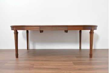 中古　maruni(マルニ木工)　地中海ロイヤルシリーズ(ROYAL)　端正な脚部と柔らかな輪郭が調和するエクステンションテーブル　定価約33万円　(R-086311)