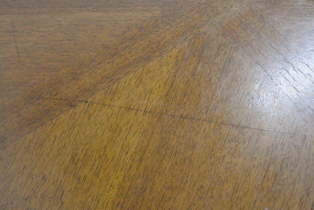 中古　maruni(マルニ木工)　地中海ロイヤルシリーズ(ROYAL)　端正な脚部と柔らかな輪郭が調和するエクステンションテーブル　定価約33万円　(R-086311)