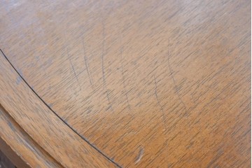 中古　maruni(マルニ木工)　地中海ロイヤルシリーズ(ROYAL)　端正な脚部と柔らかな輪郭が調和するエクステンションテーブル　定価約33万円　(R-086311)