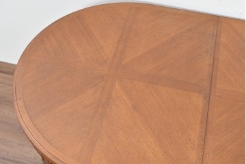 中古　maruni(マルニ木工)　地中海ロイヤルシリーズ(ROYAL)　端正な脚部と柔らかな輪郭が調和するエクステンションテーブル　定価約33万円　(R-086311)