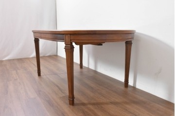 中古　maruni(マルニ木工)　地中海ロイヤルシリーズ(ROYAL)　端正な脚部と柔らかな輪郭が調和するエクステンションテーブル　定価約33万円　(R-086311)