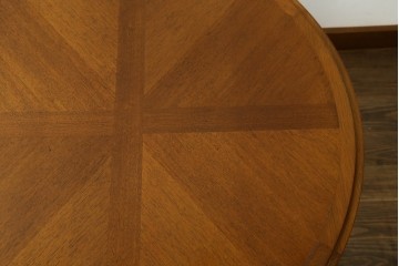 中古　maruni(マルニ木工)　地中海シリーズ　天板の木目が美しいエクステンションテーブル　定価約33万円　(R-086311)