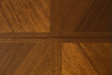 中古　maruni(マルニ木工)　地中海シリーズ　天板の木目が美しいエクステンションテーブル　定価約33万円　(R-086311)