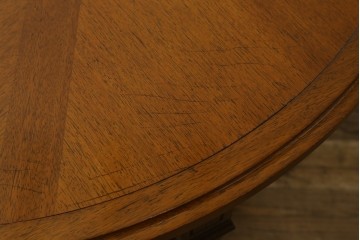 中古　maruni(マルニ木工)　地中海シリーズ　天板の木目が美しいエクステンションテーブル　定価約33万円　(R-086311)