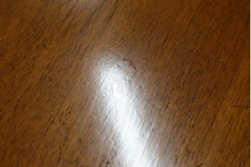 中古　maruni(マルニ木工)　地中海シリーズ　天板の木目が美しいエクステンションテーブル　定価約33万円　(R-086311)
