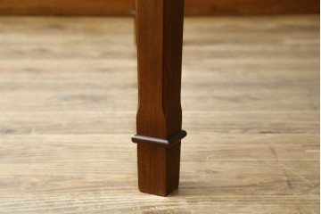 中古　maruni(マルニ木工)　地中海シリーズ　天板の木目が美しいエクステンションテーブル　定価約33万円　(R-086311)