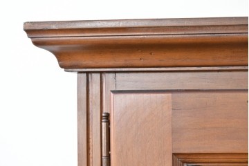 中古　美品　希少な廃番品　ACTUS(アクタス)取り扱い　バレンシアシリーズ　花柄タイルが愛らしいパイン材カップボード　(R-086313)