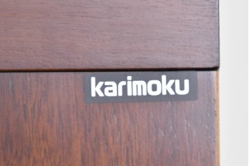 中古　美品　カリモク家具(karimoku)　コロニアルシリーズ　クラシカルな意匠の本棚　定価約18万円　(R-086135)