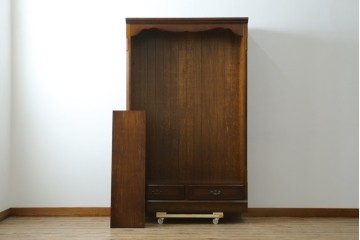 中古　美品　カリモク家具(karimoku)　コロニアルシリーズ　クラシカルな意匠の本棚　定価約18万円　(R-086315)