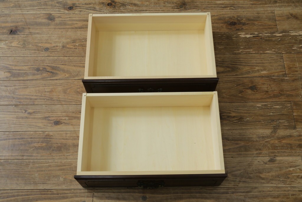 中古　美品　カリモク家具(karimoku)　コロニアルシリーズ　クラシカルな意匠の本棚　定価約18万円　(R-086315)