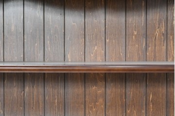 中古　美品　カリモク家具(karimoku)　コロニアルシリーズ　クラシカルな意匠の本棚　定価約18万円　(R-086136)