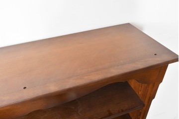 中古　美品　カリモク家具(karimoku)　コロニアルシリーズ　クラシカルな意匠の本棚　定価約18万円　(R-086136)