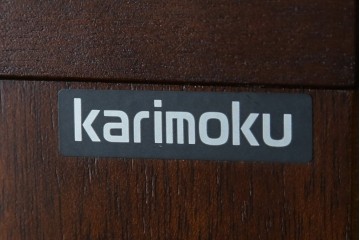 中古　美品　カリモク家具(karimoku)　コロニアルシリーズ　クラシカルな意匠の本棚　定価約18万円　(R-086316)