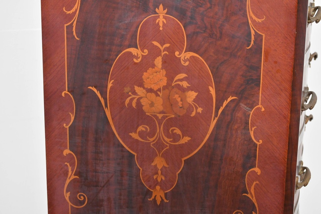 中古　六本木アピス(APIS)取り扱い　イタリア最高級家具　MARCONI ARTE(マルコーニ アルテ)　象嵌装飾が芸術品のような存在感を放つチェスト　定価約46万円　(R-086317)