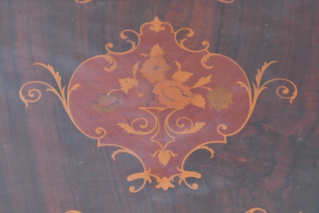 中古　六本木アピス(APIS)取り扱い　イタリア最高級家具　MARCONI ARTE(マルコーニ アルテ)　象嵌装飾が芸術品のような存在感を放つチェスト　定価約46万円　(R-086317)