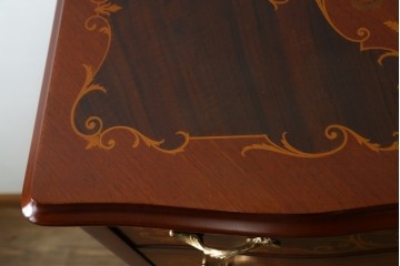中古　六本木アピス(APIS)取り扱い　イタリア最高級家具　MARCONI ARTE(マルコーニ アルテ)　象嵌装飾が芸術品のような存在感を放つチェスト　定価約46万円　(R-086317)
