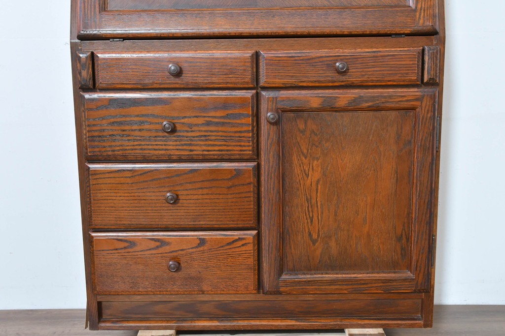 中古　美品　三越家具(現カントリーハウス)　Brugge(ブルージュ)　木目が美しいライティングビューロー　定価約37万円　(R-086318)