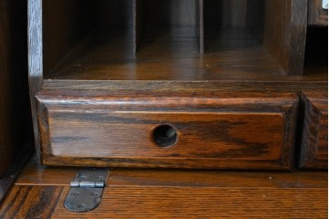 中古　美品　三越家具(現カントリーハウス)　Brugge(ブルージュ)　木目が美しいライティングビューロー　定価約37万円　(R-086318)