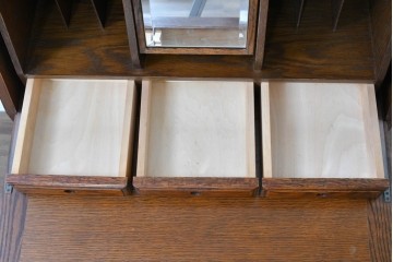 中古　美品　三越家具(現カントリーハウス)　Brugge(ブルージュ)　木目が美しいライティングビューロー　定価約37万円　(R-086318)