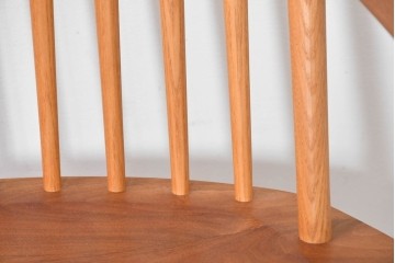 中古　ジョージ・ナカシマ(George Nakashima)　ウォールナット材　LOUNGE ARM(ラウンジアーム)　One Arm(ワンアーム・片肘)　CN103　左アーム付きラウンジチェア　(R-086321)