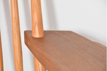 中古　ジョージ・ナカシマ(George Nakashima)　ウォールナット材　LOUNGE ARM(ラウンジアーム)　One Arm(ワンアーム・片肘)　CN103　左アーム付きラウンジチェア　(R-086321)