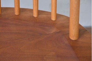 中古　ジョージ・ナカシマ(George Nakashima)　ウォールナット材　LOUNGE ARM(ラウンジアーム)　One Arm(ワンアーム・片肘)　CN103　左アーム付きラウンジチェア　(R-086321)