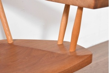 中古　ジョージ・ナカシマ(George Nakashima)　ウォールナット材　LOUNGE ARM(ラウンジアーム)　One Arm(ワンアーム・片肘)　CN103　左アーム付きラウンジチェア　(R-086321)