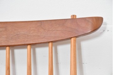 中古　ジョージ・ナカシマ(George Nakashima)　ウォールナット材　LOUNGE ARM(ラウンジアーム)　One Arm(ワンアーム・片肘)　CN103　右アーム付きラウンジチェア　(R-086322)