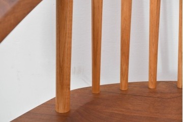 中古　ジョージ・ナカシマ(George Nakashima)　ウォールナット材　LOUNGE ARM(ラウンジアーム)　One Arm(ワンアーム・片肘)　CN103　右アーム付きラウンジチェア　(R-086322)