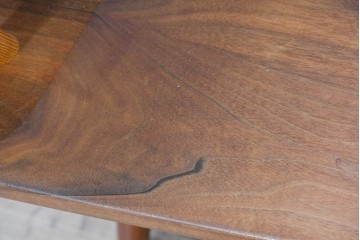 中古　ジョージ・ナカシマ(George Nakashima)　ウォールナット材　LOUNGE ARM(ラウンジアーム)　One Arm(ワンアーム・片肘)　CN103　右アーム付きラウンジチェア　(R-086322)