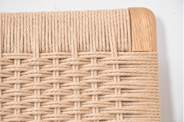 中古　超美品　CARL HANSEN & SON(カール・ハンセン&サン)　Hans J. Wegner(ハンス・J・ウェグナー)デザイン CH25　オーク材　ペーパーコードのラウンジチェア　定価約56万7千円　(R-086323)