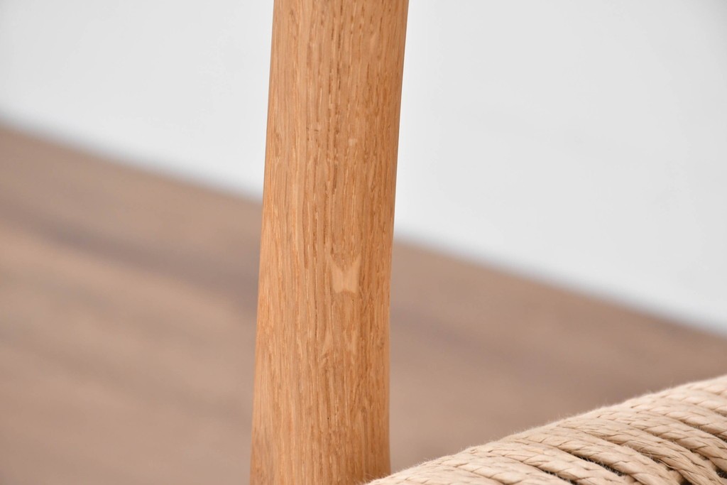 中古　超美品　CARL HANSEN & SON(カール・ハンセン&サン)　Hans J. Wegner(ハンス・J・ウェグナー)デザイン CH25　オーク材　ペーパーコードのラウンジチェア　定価約56万7千円　(R-086323)