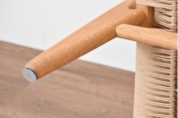 中古　超美品　CARL HANSEN & SON(カール・ハンセン&サン)　Hans J. Wegner(ハンス・J・ウェグナー)デザイン CH25　オーク材　ペーパーコードのラウンジチェア　定価約56万7千円　(R-086323)